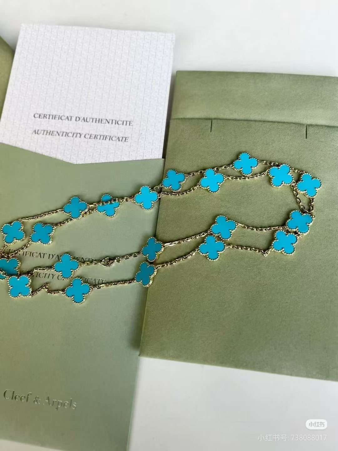 ¡®Lumi¡¯CLOVER 10 MOTIFS Turquoise EYE NECKLACE