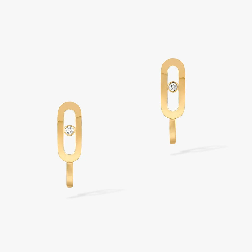 [インペリアル ジュエリー] CREOLES MOVE UNO MINI ダイヤモンド イヤリング
