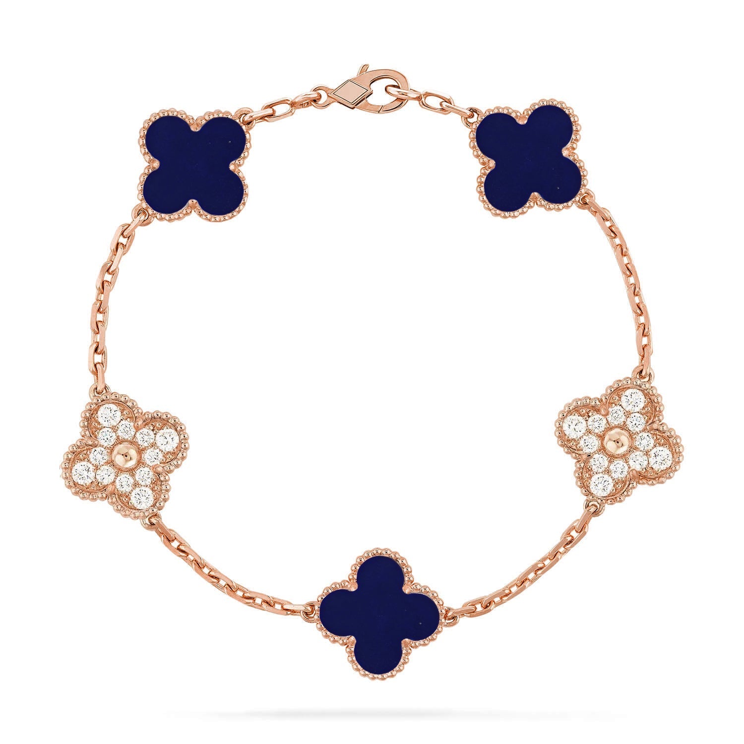 [Lumi]New CLOVER 5 MOTIF LAPIS LAZULI BRACELET COLLECTION