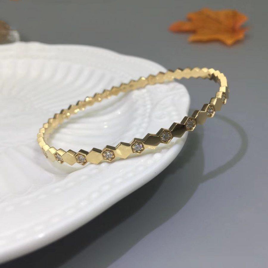 ¡®Lumi¡¯BEE LOVE GOLD DIAMOND BRACELET