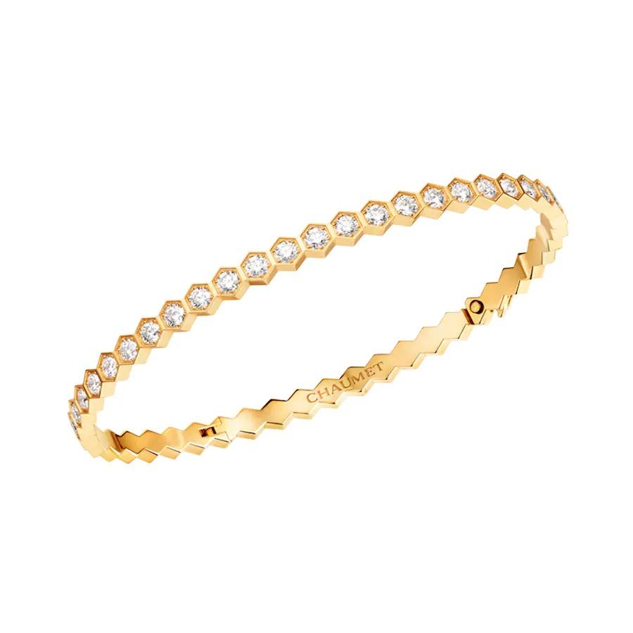 ¡®Lumi¡¯BEE LOVE GOLD BRACELET FULL DIAMOND