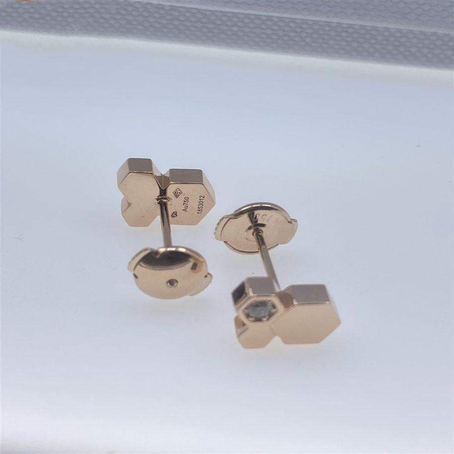 ¡®Lumi¡¯BEE LOVE PINK GOLD DIAMOND EARRINGS