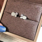 ¡®Lumi¡¯BEE LOVE SILVER DIAMOND EARRINGS