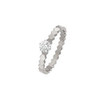 ¡®Lumi¡¯BEE LOVE RING SILVER 1 DIAMOND