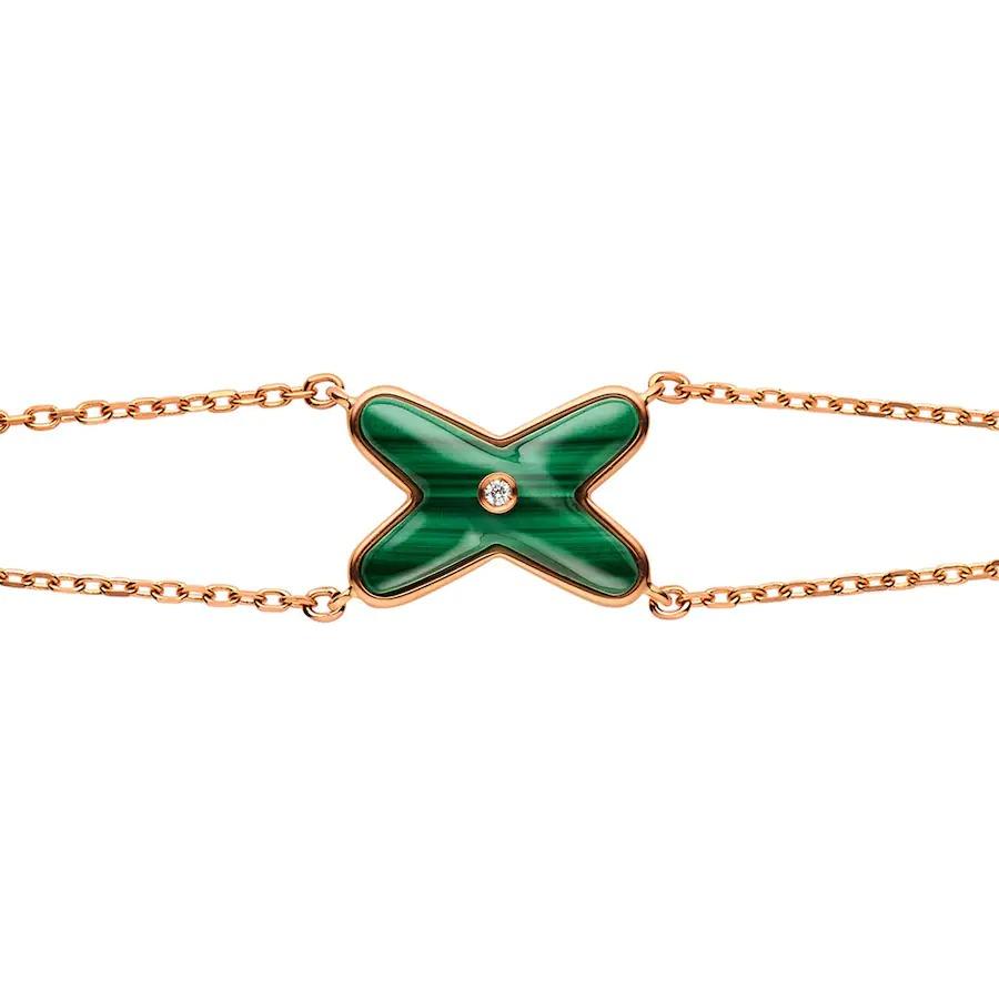 ¡®Lumi¡¯JEUX BRACELET MALACHITE PINK GOLD 1 DIAMOND