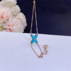 ¡®Lumi¡¯JEUX BRACELET TURQUOISE PINK GOLD 1 DIAMOND
