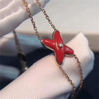 ¡®Lumi¡¯JEUX BRACELET CARNELIAN PINK GOLD 1 DIAMOND