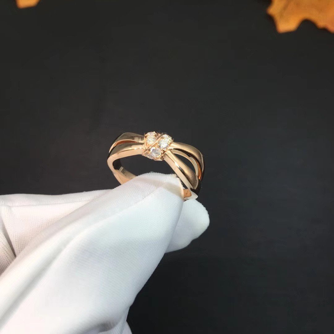¡®Lumi¡¯LIENS RING PINK GOLD DIAMOND