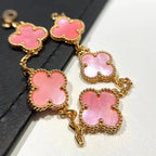 [Lumi]New  CLOVER 5 MOTIFS  PINK MOP BRACELET COLLECTION