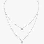 [Imperial Jewelrys]Diamond Necklace My Twin 2 Rows