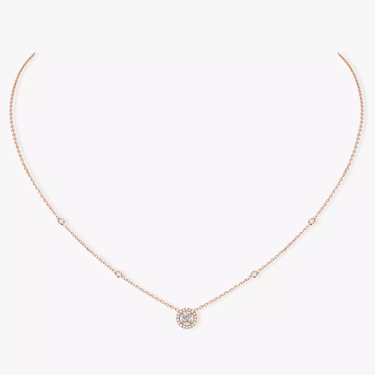 [Imperial Jewelrys]Diamond Necklace 0,20ct Brilliant Shape Joy