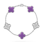 [Lumi]New CLOVER 5 MOTIF LIGHT PURPLE BRACELET COLLECTION