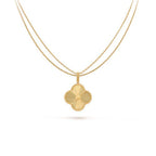 ¡®Lumi¡¯CLOVER 25MM PEDANT NECKLACE GOLD