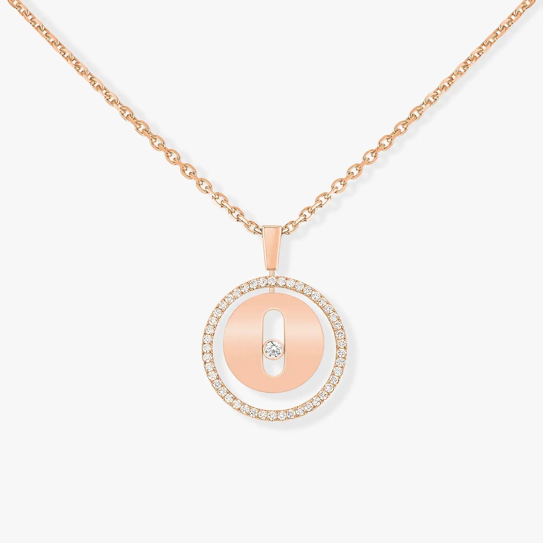 [Imperial Jewelrys]LUCKY MOVE PM NECKLACE PINK GOLD DIAMOND