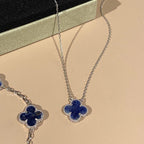 ¡®Lumi¡¯CLOVER 15MM PIETERSITE NECKLACE SILVER