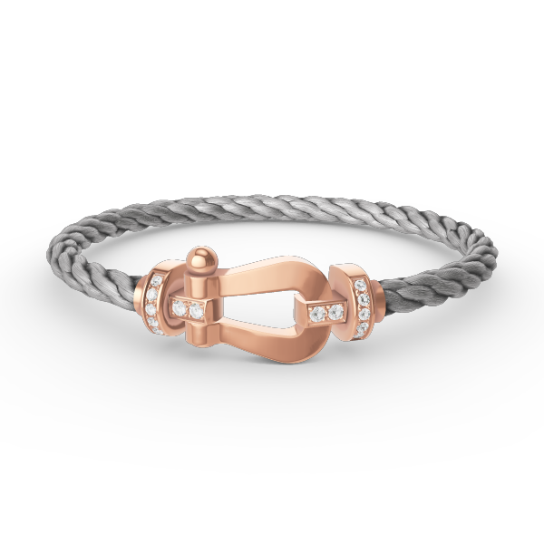 ¡®Lumi¡¯FORCE LARGE HORSESHOE HALF DIAMOND BRACELET ROSE GOLD