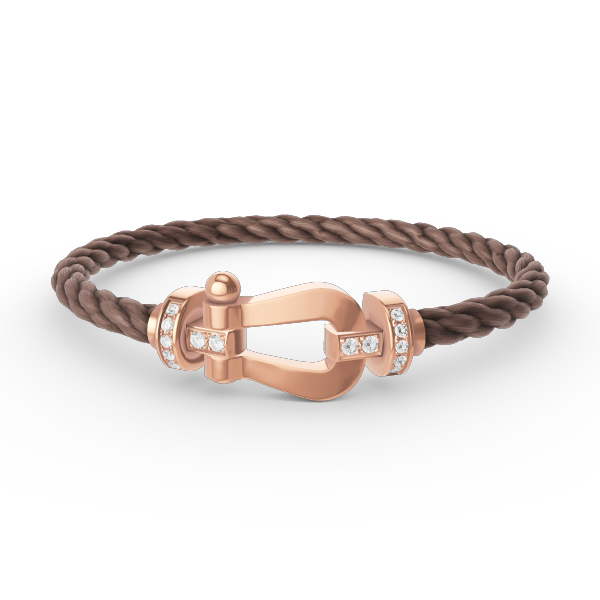 ¡®Lumi¡¯FORCE LARGE HORSESHOE HALF DIAMOND BRACELET ROSE GOLD