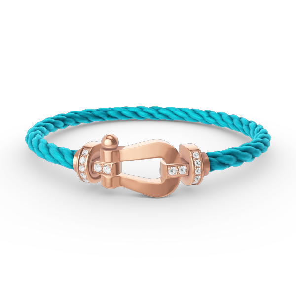 ¡®Lumi¡¯FORCE LARGE HORSESHOE HALF DIAMOND BRACELET ROSE GOLD