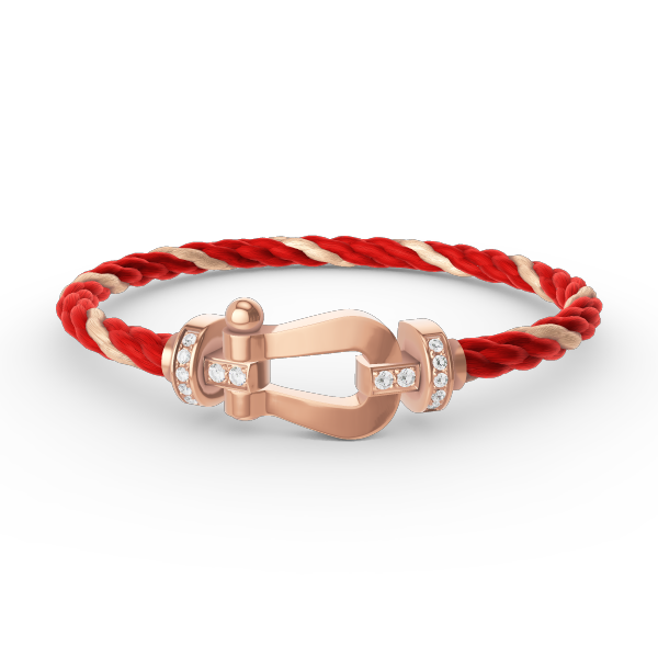 ¡®Lumi¡¯FORCE LARGE HORSESHOE HALF DIAMOND BRACELET ROSE GOLD