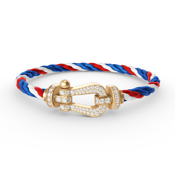 ¡®Lumi¡¯FORCE LARGE HORSESHOE FULL DIAMOND BRACELET GOLD