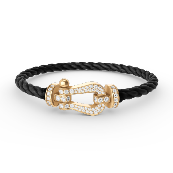 ¡®Lumi¡¯FORCE LARGE HORSESHOE FULL DIAMOND BRACELET GOLD