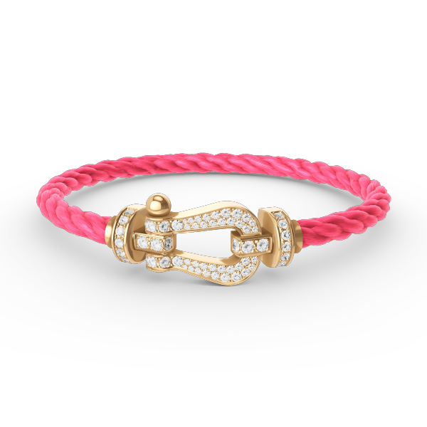 ¡®Lumi¡¯FORCE LARGE HORSESHOE FULL DIAMOND BRACELET GOLD