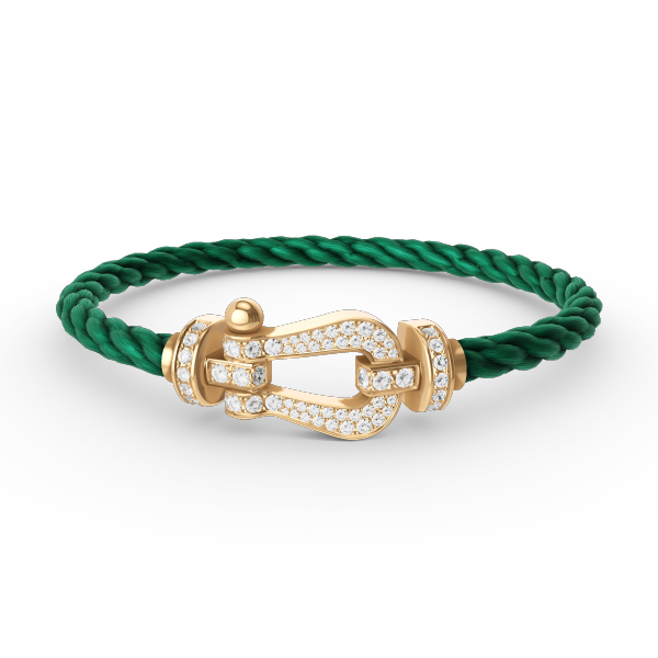 ¡®Lumi¡¯FORCE LARGE HORSESHOE FULL DIAMOND BRACELET GOLD