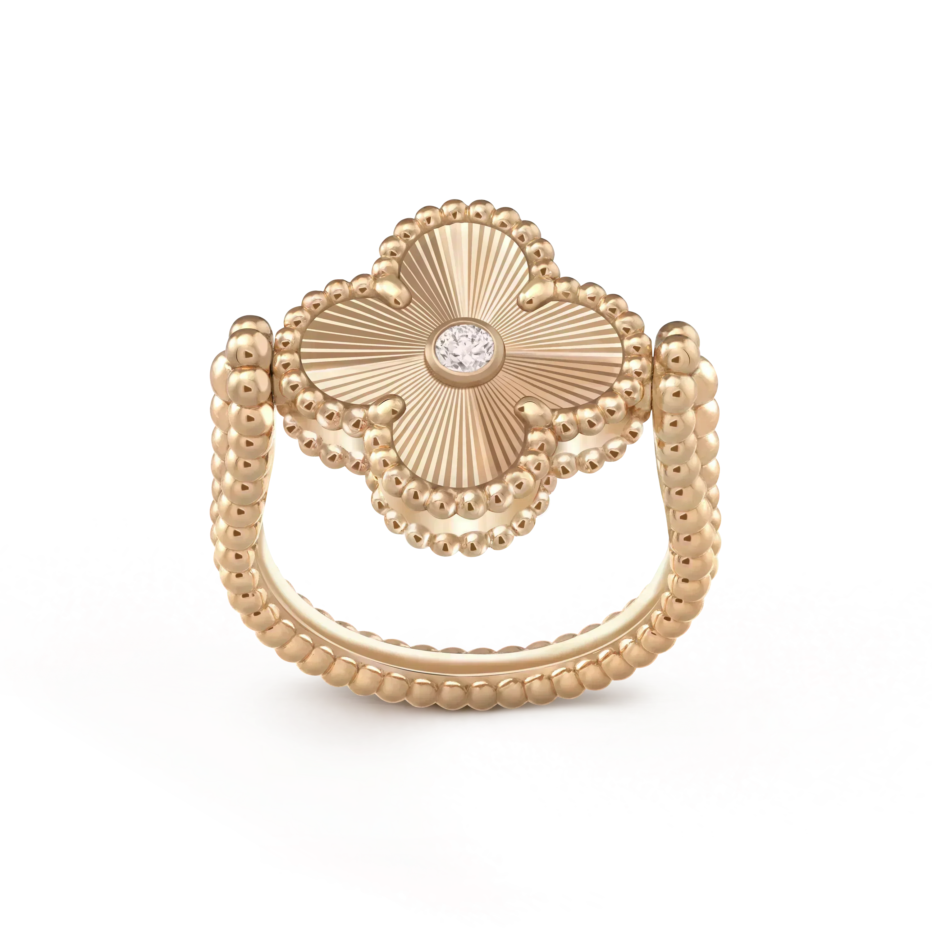 ¡®Lumi¡¯CLOVER RIVERSIBLE ROSE GOLD RING
