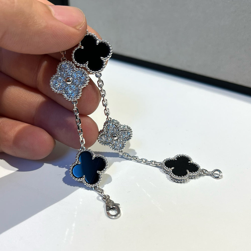[Lumi]New  CLOVER 5 MOTIF ONYXS BRACELET COLLECTION