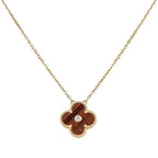 ¡®Lumi¡¯CLOVER 15MM DIAMOND AND YELLOW TIGER'S EYE AGATE necklace