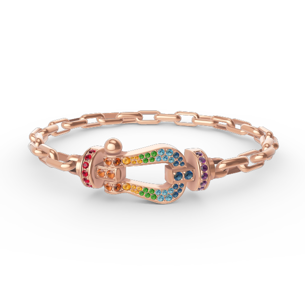 ¡®Lumi¡¯FORCE LARGE HORSESHOE CLASP  METAL BRACELET