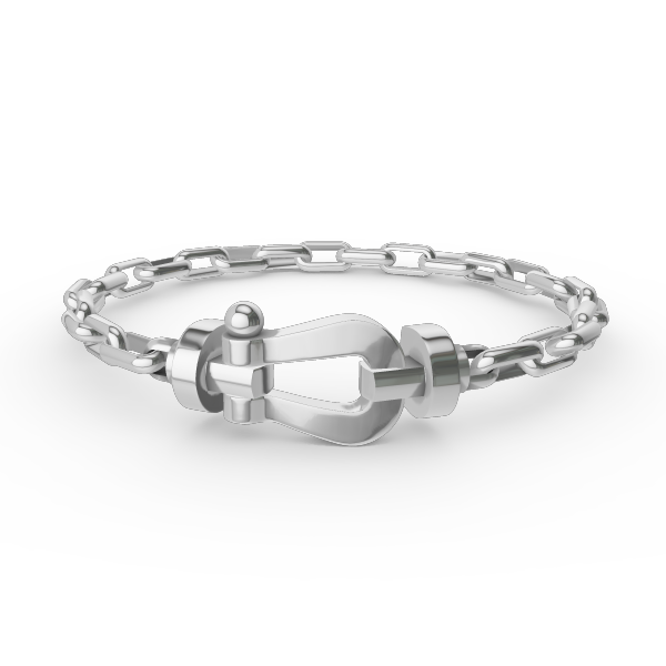¡®Lumi¡¯FORCE LARGE HORSESHOE CLASP  METAL BRACELET