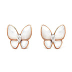 ¡®Lumi¡¯BUTTERFLY MOP DIAMOND EARRINGS