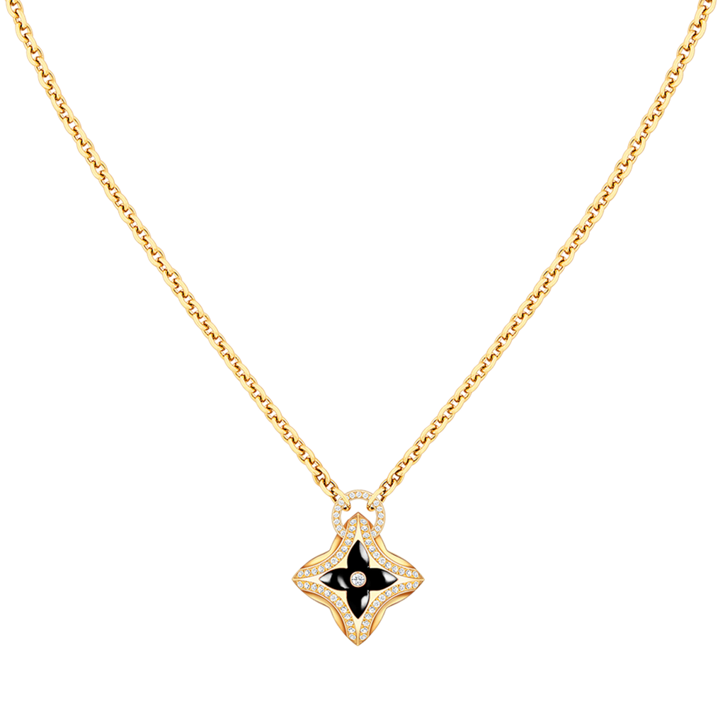 ¡®Lumi¡¯STAR PEDANT PINK GOLD DIAMOND NECKLACE