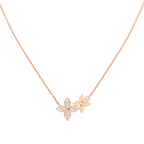 ¡®Lumi¡¯STAR BLOSSOM NECKLACE PINK GOLD DIAMONDS