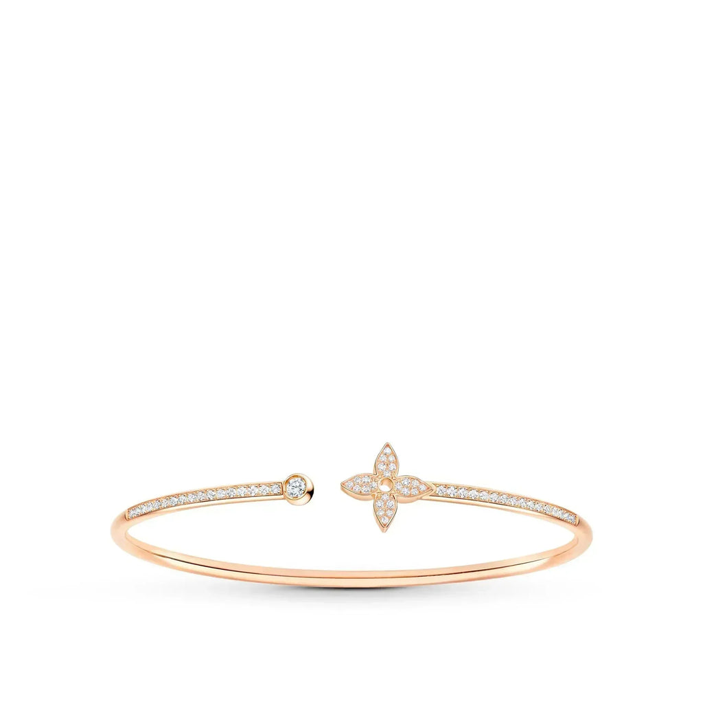 ¡®Lumi¡¯IDYLLE PINK GOLD OPEN BRACELET DIAMOND PAVED