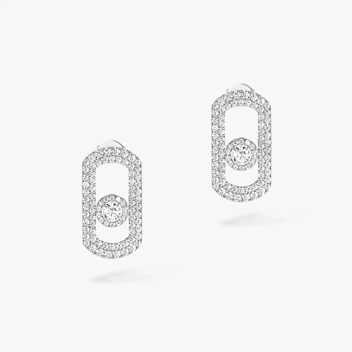 [インペリアル ジュエリー]ソ ムーヴ パヴェセット ダイヤモンド イヤリング シルバー