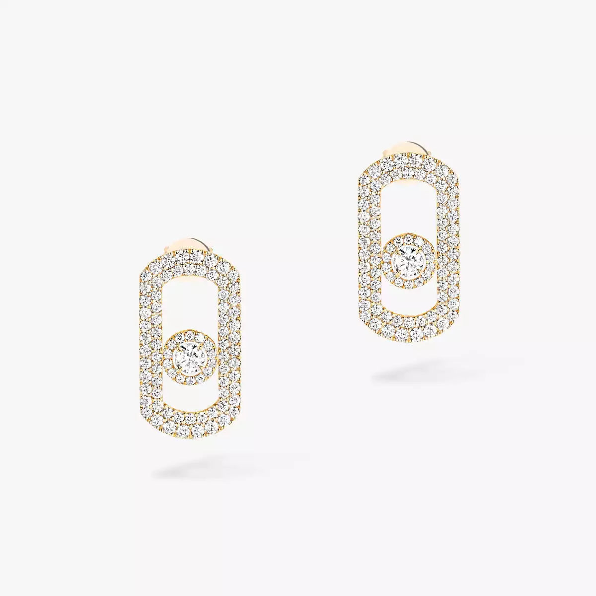 [Imperial Jewelrys]So Move Pave_-Set Diamond Earrings in Silver