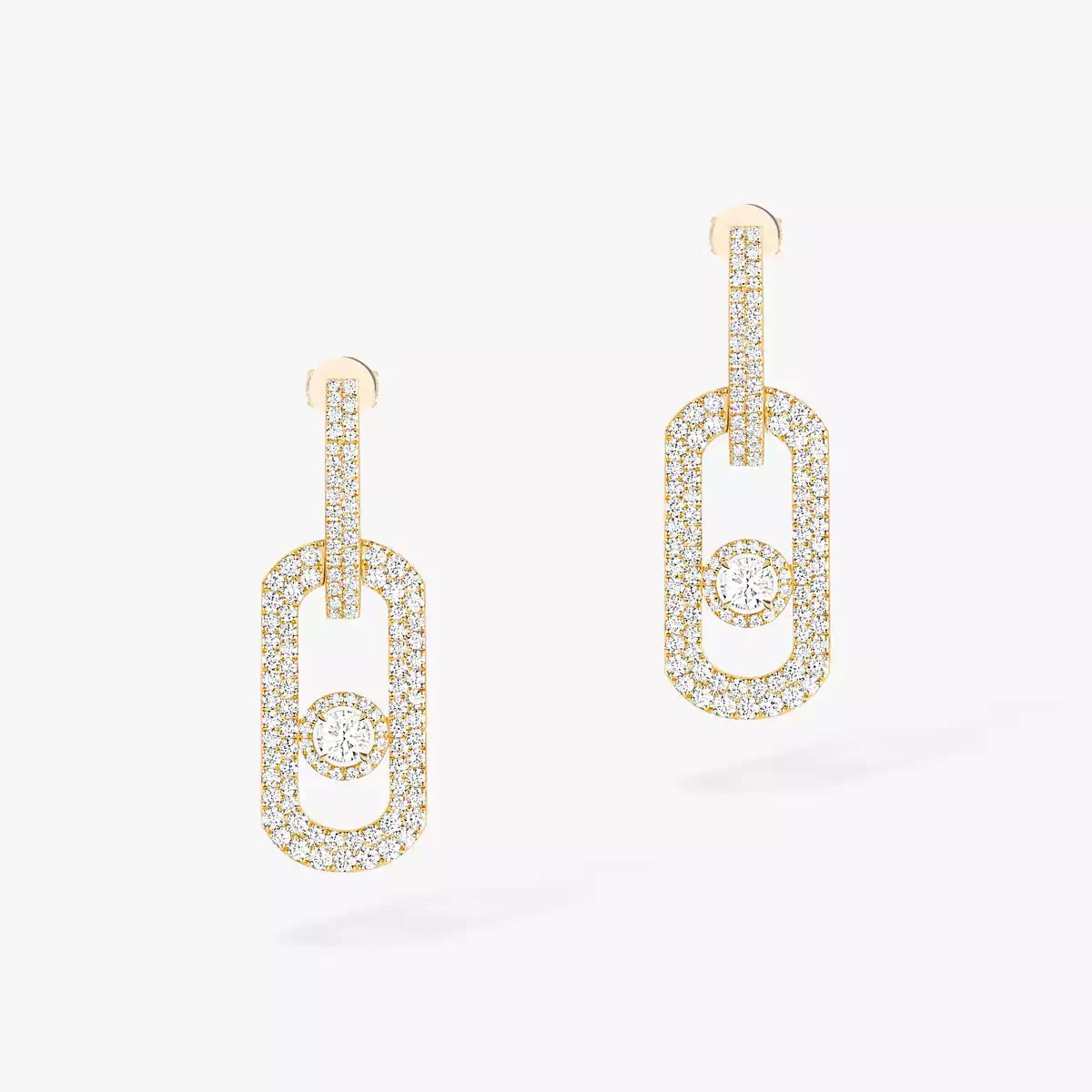 [Imperial Jewelrys]So Move XL Pave_-Set Diamond Pendant Earrings