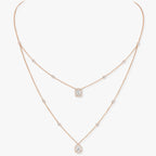 [Imperial Jewelrys]MY TWIN 2 ROW DIAMOND NECKLACE