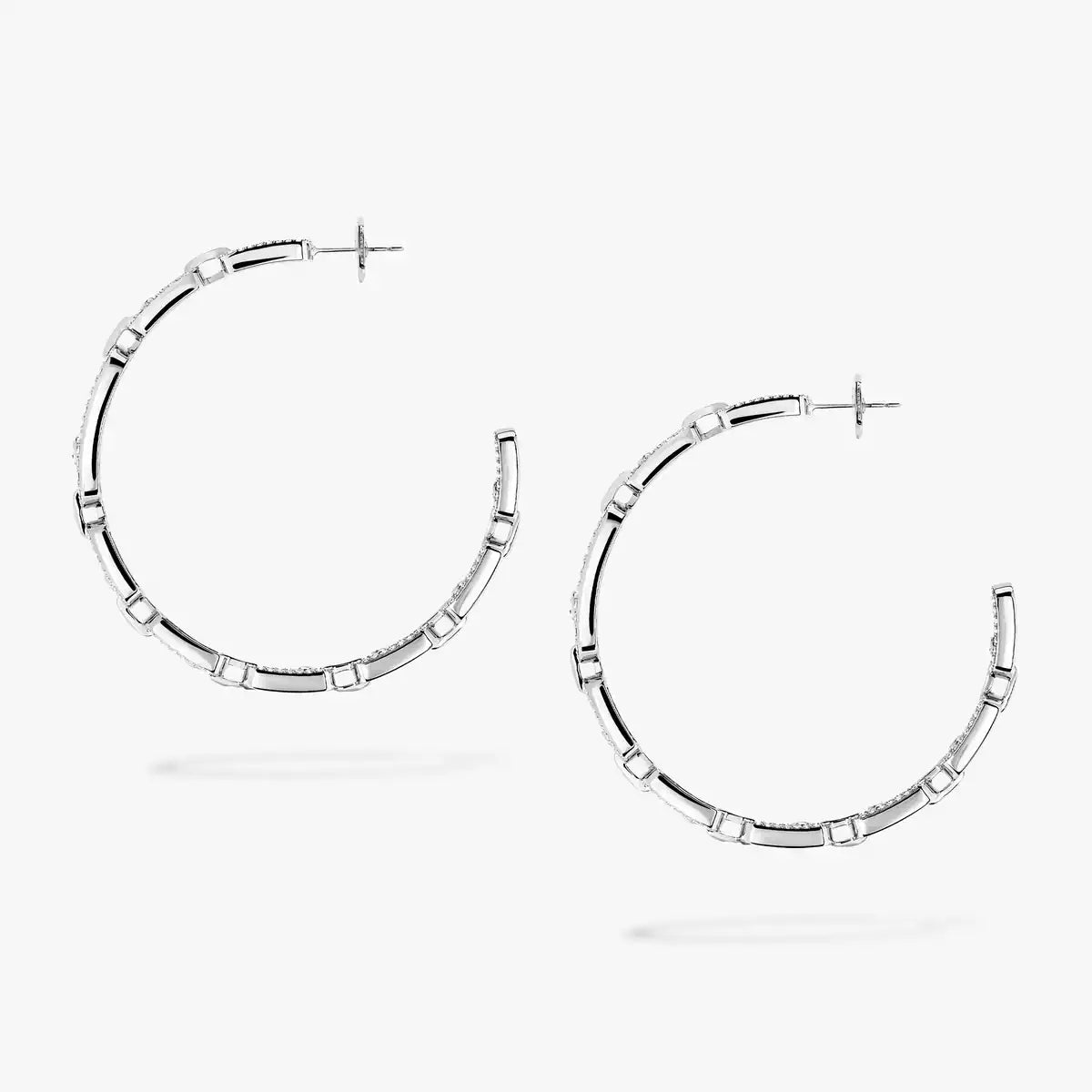 [[インペリアルジュエリーズ]リンクダイヤモンドフープピアス