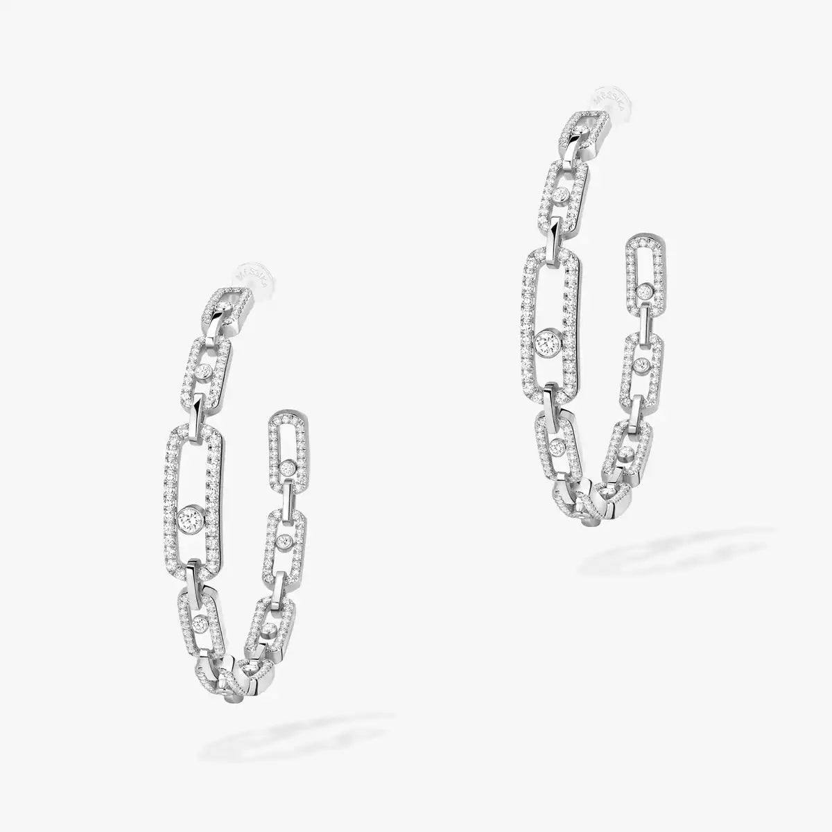 [[インペリアルジュエリーズ]リンクダイヤモンドフープピアス
