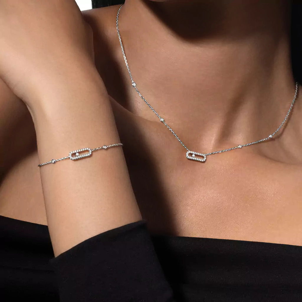 [Imperial Jewelrys]Diamond Necklace Move Uno