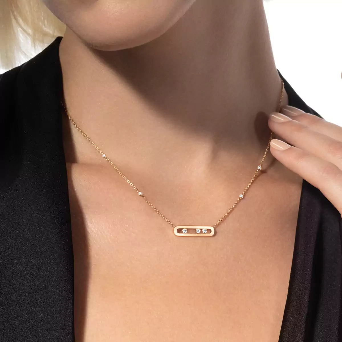 [Imperial Jewelrys] Baby Move Gold Diamond Necklace