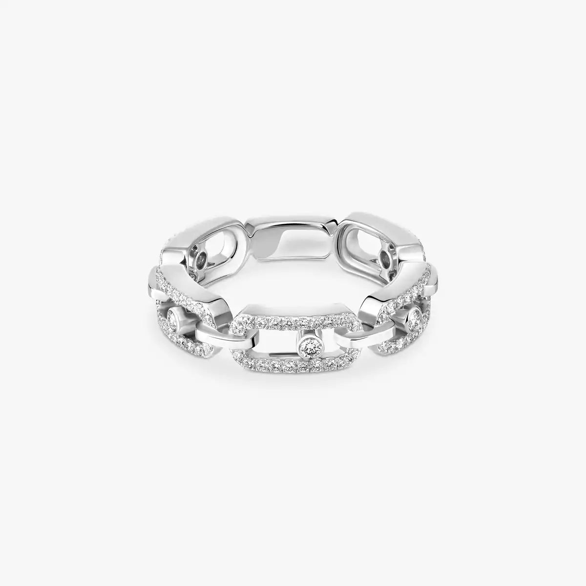 [Imperial Jewelrys]リンクパヴェ_ダイヤモンドリング (ゴールド)