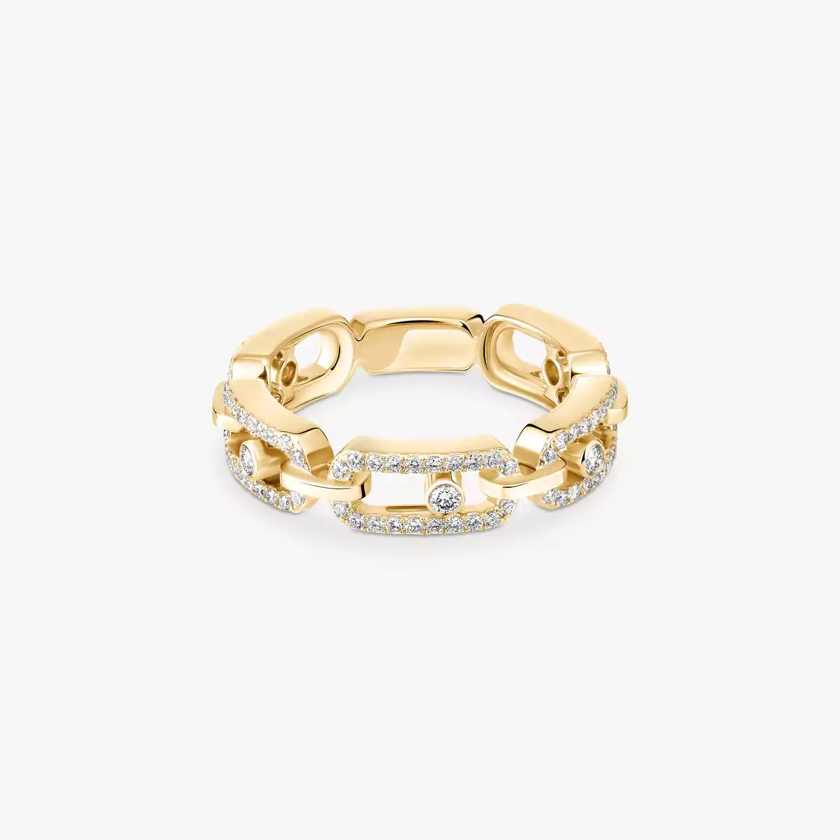 [Imperial Jewelrys]リンクパヴェ_ダイヤモンドリング (ゴールド)