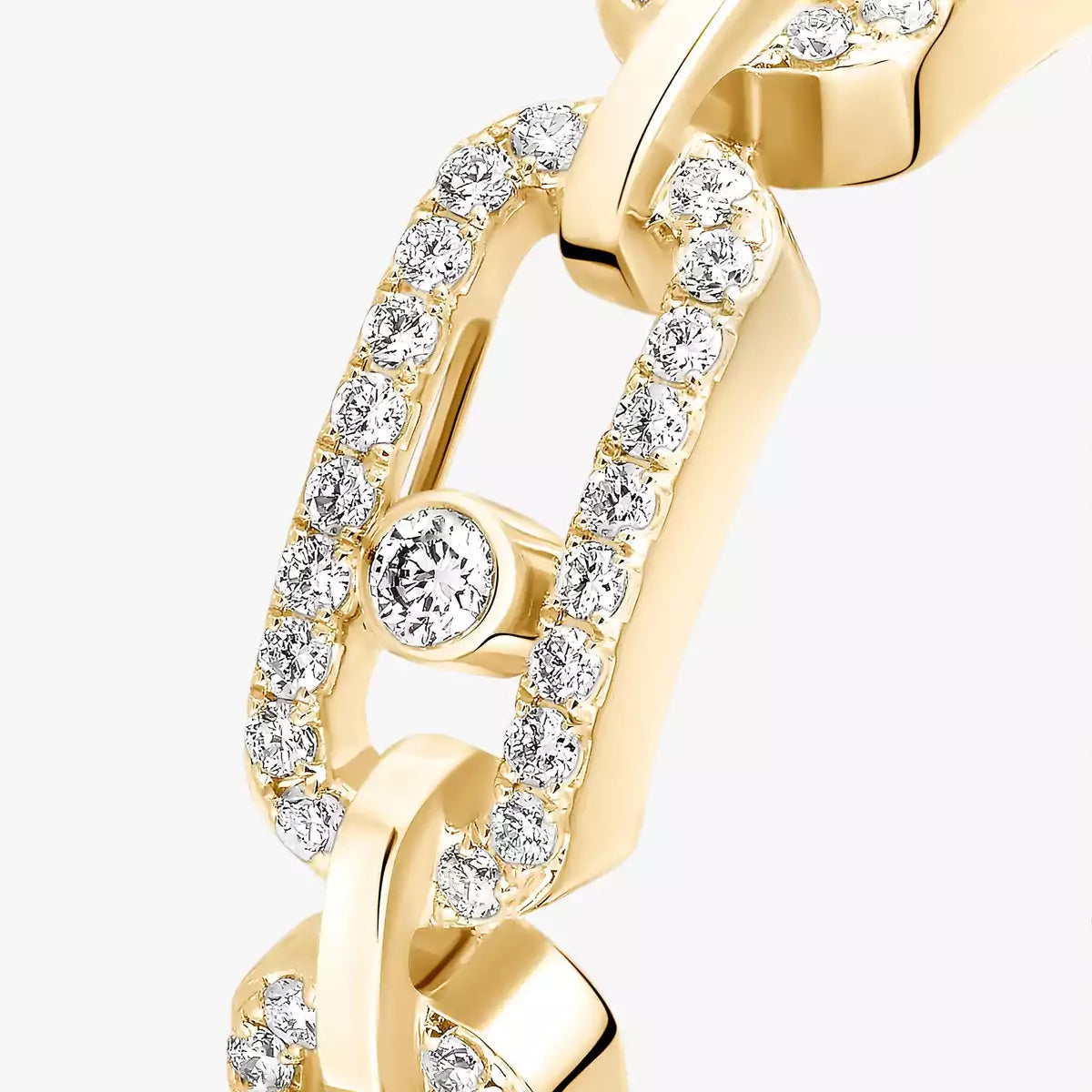 [Imperial Jewelrys]リンクパヴェ_ダイヤモンドリング (ゴールド)