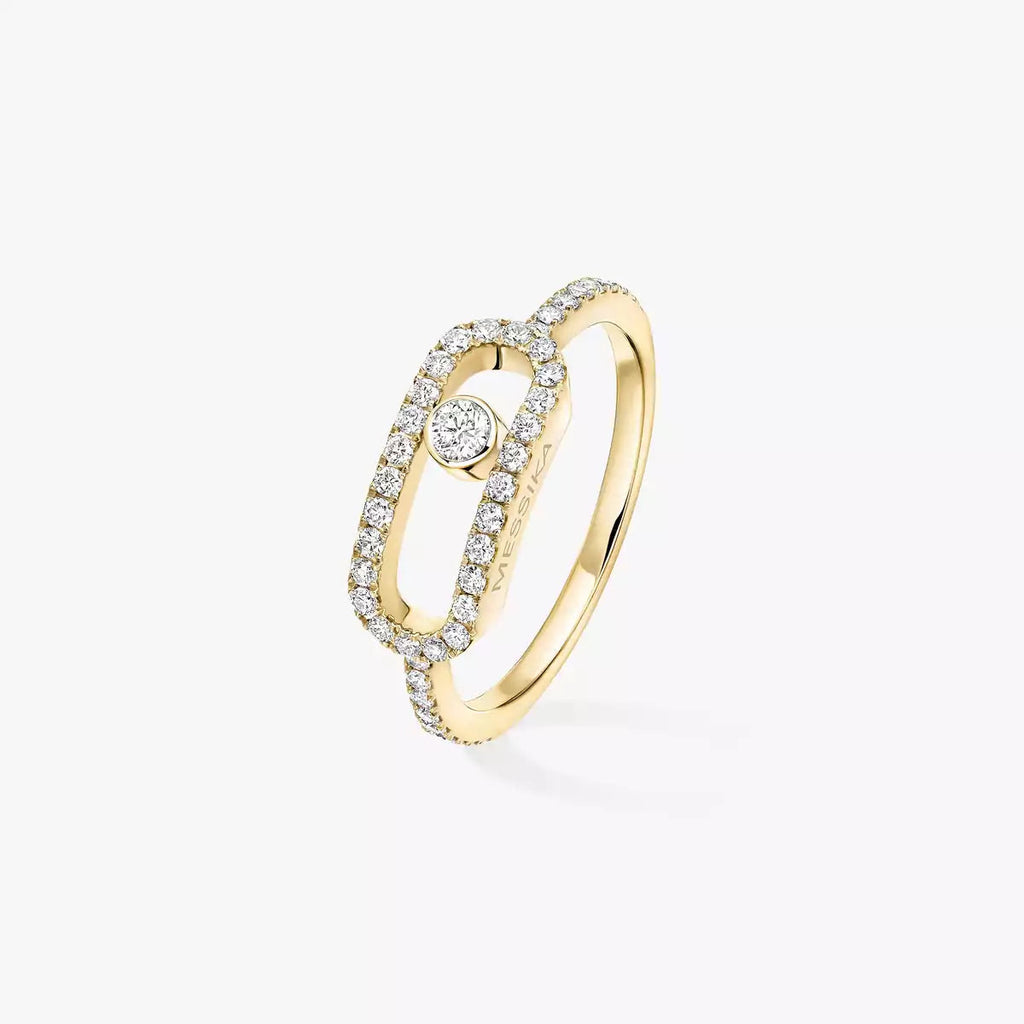 [Imperial Jewelrys]K18YG ムーヴ ウノ ダイヤモンドリング
