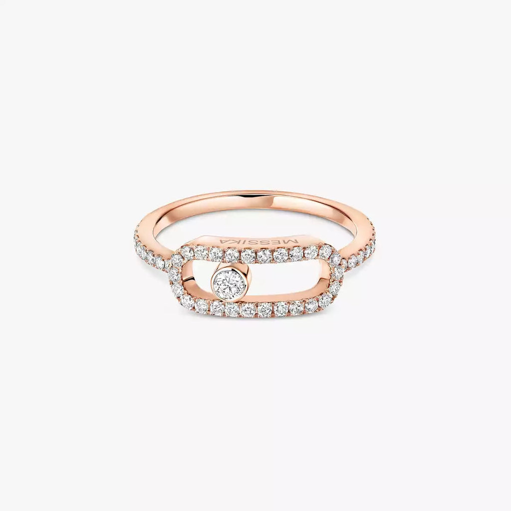 [Imperial Jewelrys]K18YG ムーヴ ウノ ダイヤモンドリング