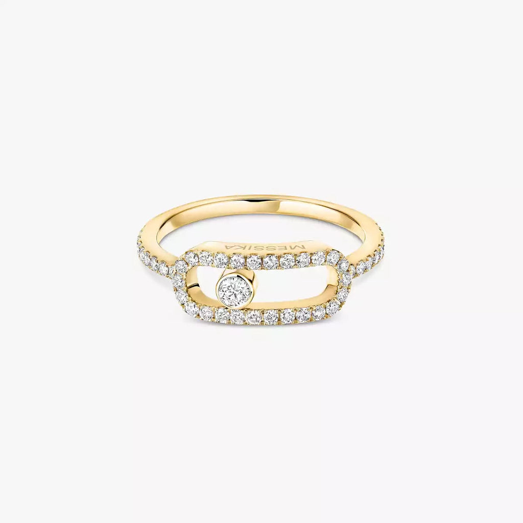 [Imperial Jewelrys]K18YG ムーヴ ウノ ダイヤモンドリング